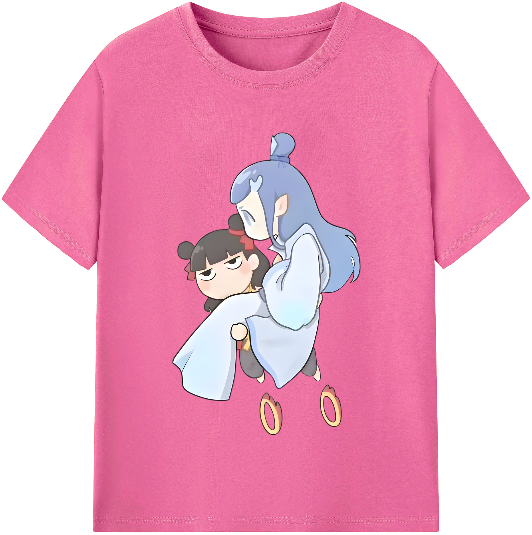 （画像用） Ne Zha 2 ナタ 魔童の大暴れ レディースカジュアルプリントTシャツ（綿100％）
